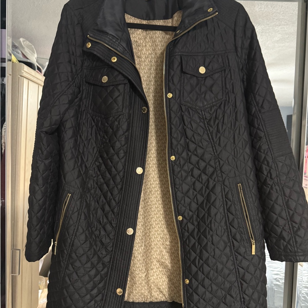Women's Quilted Black Jacket